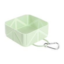 Load image into Gallery viewer, Outdoor Collapsible Silicone Pet Bowl with Carabiner Leak-proof Lightweight Bowl for Water and Food Camping Bowl
