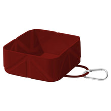 Load image into Gallery viewer, Outdoor Collapsible Silicone Pet Bowl with Carabiner Leak-proof Lightweight Bowl for Water and Food Camping Bowl
