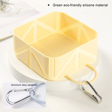 Load image into Gallery viewer, Outdoor Collapsible Silicone Pet Bowl with Carabiner Leak-proof Lightweight Bowl for Water and Food Camping Bowl
