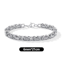 Load image into Gallery viewer, Vintage Punk Byzantine Bracelet Chunky Oxidized Metal Chain Wristband Retro Rock Cool Fashion Jewelry Accessories Gift For Men
