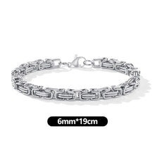 Load image into Gallery viewer, Vintage Punk Byzantine Bracelet Chunky Oxidized Metal Chain Wristband Retro Rock Cool Fashion Jewelry Accessories Gift For Men
