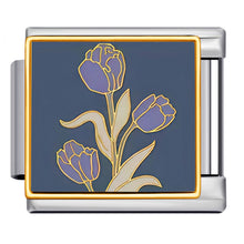 Load image into Gallery viewer, 9mm Stainless Steel DIY Bracelet Accessories Gold Flower Italian Charm Links Rose Sunflower Sweet Summer Floral Charms

