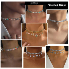 Load image into Gallery viewer, 9mm Stainless Steel DIY Accessories Gold Italian Charm Links Moon Flower Ocean Fashion Jewelry Bracelet Accessories
