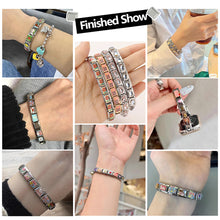 Load image into Gallery viewer, 9mm Stainless Steel DIY Accessories Gold Italian Charm Links Moon Flower Ocean Fashion Jewelry Bracelet Accessories
