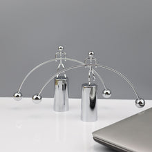 Load image into Gallery viewer, Creative Meatl Figure Weightlifting Balance Craft Ornament Swinging Balance Ball Toy Desk Decoration Home Office Stress Relief

