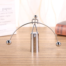 Load image into Gallery viewer, Creative Meatl Figure Weightlifting Balance Craft Ornament Swinging Balance Ball Toy Desk Decoration Home Office Stress Relief
