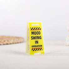 Load image into Gallery viewer, Creative Acrylic Desk Warning Sign Leave Me Alone Humorous Office Room Home Decoration Funny Desktop Ornament
