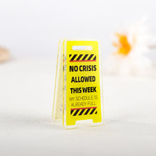 Load image into Gallery viewer, Creative Acrylic Desk Warning Sign Leave Me Alone Humorous Office Room Home Decoration Funny Desktop Ornament
