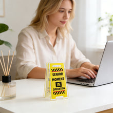 Load image into Gallery viewer, Creative Acrylic Desk Warning Sign Leave Me Alone Humorous Office Room Home Decoration Funny Desktop Ornament
