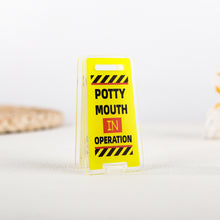 Load image into Gallery viewer, Creative Acrylic Desk Warning Sign Leave Me Alone Humorous Office Room Home Decoration Funny Desktop Ornament
