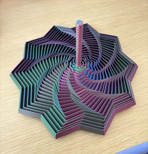 Load image into Gallery viewer, 3D Printed Fractal Fidget Star Expanded Sensory Hexagon Spinner Geometric Home Desk Decoration Ornament Stress Relief Toy
