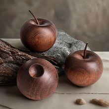 Load image into Gallery viewer, Wooden Essential Oil Diffuser Apple Shaped Aromatherapy Ornament Portable Fragrance Diffuser Creative Home Car Decoration
