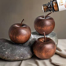 Load image into Gallery viewer, Wooden Essential Oil Diffuser Apple Shaped Aromatherapy Ornament Portable Fragrance Diffuser Creative Home Car Decoration

