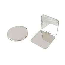 Load image into Gallery viewer, Portable Pocket Mirror Stainless Steel Folding Double Sided Mirror for Travel Makeup On The Go Cosmetic Mirror for Women Girls Students Dormitory Handbag Beauty Tool
