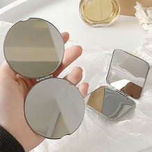 Load image into Gallery viewer, Portable Pocket Mirror Stainless Steel Folding Double Sided Mirror for Travel Makeup On The Go Cosmetic Mirror for Women Girls Students Dormitory Handbag Beauty Tool

