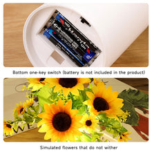 Load image into Gallery viewer, Artificial Flower Night Light Simulation Sunflower Tulip Potted Lamp Warm Glow Bedroom Home Decor Festival Gift for Women Kids
