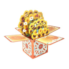 Load image into Gallery viewer, 3D Dimensional Box Greeting Card Flower Butterfly Design for Valentine's Day Birthday Mother’s Day Festival Handmade Paper Art Gift for Her Friend Lover
