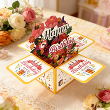 Load image into Gallery viewer, 3D Stand-up Birthday Greeting Card Paper Card for Friend Family Gift Surprise Party Decoration
