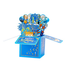 Load image into Gallery viewer, 3D Stand-up Birthday Greeting Card Paper Card for Friend Family Gift Surprise Party Decoration
