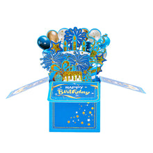 Load image into Gallery viewer, 3D Stand-up Birthday Greeting Card Paper Card for Friend Family Gift Surprise Party Decoration
