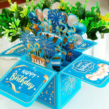 Load image into Gallery viewer, 3D Stand-up Birthday Greeting Card Paper Card for Friend Family Gift Surprise Party Decoration
