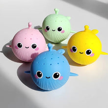 Load image into Gallery viewer, Soft Sponge Whale Bath Toy Water Absorbing Squeeze Stress Relief Toy Children Water Play Accessory
