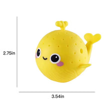 Load image into Gallery viewer, Soft Sponge Whale Bath Toy Water Absorbing Squeeze Stress Relief Toy Children Water Play Accessory
