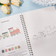 Load image into Gallery viewer, Animals Flowers Watercolor Coloring Practice Book Painting Workbook Graffiti Drawing Pad For Kids Art Practice

