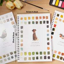 Load image into Gallery viewer, Animals Flowers Watercolor Coloring Practice Book Painting Workbook Graffiti Drawing Pad For Kids Art Practice Painting Supplies
