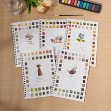 Load image into Gallery viewer, Animals Flowers Watercolor Coloring Practice Book Painting Workbook Graffiti Drawing Pad For Kids Art Practice Painting Supplies
