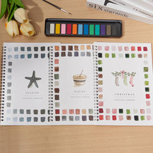Load image into Gallery viewer, Animals Flowers Watercolor Coloring Practice Book Painting Workbook Graffiti Drawing Pad For Kids Art Practice Painting Supplies
