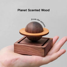 Load image into Gallery viewer, Walnut Wood Jupiter Orbit Diffuser Planetary Aromatherapy Incense Ornament Creative Home Dorm Decoration
