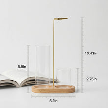 Load image into Gallery viewer, 2 In 1 Incense Holder Removable Glass Ash Catcher Anti Ash Flying Incense Burner Multifunctional Incense Stick Organizer Home Decoration
