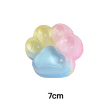 Load image into Gallery viewer, Three Color Rainbow Cat Paw Slow Rebound Squishy Toy Soft Pinch Stress Relief Squeeze Toy For Kids Adults Gift
