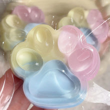 Load image into Gallery viewer, Three Color Rainbow Cat Paw Slow Rebound Squishy Toy Soft Pinch Stress Relief Squeeze Toy For Kids Adults Gift

