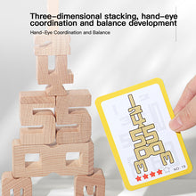 Load image into Gallery viewer, Wooden Number Blocks 3D Puzzle Balance Game Educational Toy Montessori Math Toy Number Cognition Stacking Toy For Kid
