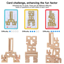Load image into Gallery viewer, Wooden Number Blocks 3D Puzzle Balance Game Educational Toy Montessori Math Toy Number Cognition Stacking Toy For Kid
