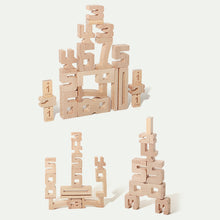 Load image into Gallery viewer, Wooden Number Blocks 3D Puzzle Balance Game Educational Toy Montessori Math Toy Number Cognition Stacking Toy For Kid

