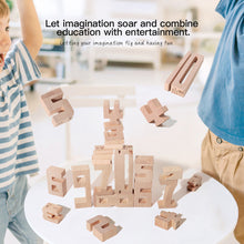 Load image into Gallery viewer, Wooden Number Blocks 3D Puzzle Balance Game Educational Toy Montessori Math Toy Number Cognition Stacking Toy For Kid
