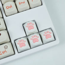 Load image into Gallery viewer, 1/4Pcs Cute Cat Claw Keycaps Mechanical Keyboard Replacement Key Caps WASD Directional Keys Cross-Axis Keyboard
