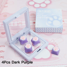 Load image into Gallery viewer, 1/4Pcs Cute Cat Claw Keycaps Mechanical Keyboard Replacement Key Caps WASD Directional Keys Cross-Axis Keyboard

