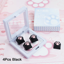 Load image into Gallery viewer, 1/4Pcs Cute Cat Claw Keycaps Mechanical Keyboard Replacement Key Caps WASD Directional Keys Cross-Axis Keyboard
