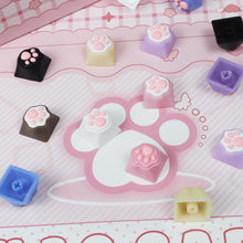 Load image into Gallery viewer, 1/4Pcs Cute Cat Claw Keycaps Mechanical Keyboard Replacement Key Caps WASD Directional Keys Cross-Axis Keyboard
