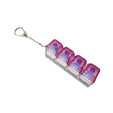 Load image into Gallery viewer, LED Transparent Keycap Keychain Fidget Toys Clicker Gadget Stress Relief Sensory Toy For Adults Kids Bag Charm Accessories
