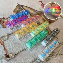 Load image into Gallery viewer, LED Transparent Keycap Keychain Fidget Toys Clicker Gadget Stress Relief Sensory Toy For Adults Kids Bag Charm Accessories
