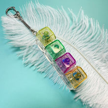 Load image into Gallery viewer, LED Transparent Keycap Keychain Fidget Toys Clicker Gadget Stress Relief Sensory Toy For Adults Kids Bag Charm Accessories
