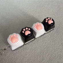 Load image into Gallery viewer, Silicone Cat Claw Keychain Mobile Phone Backpack Ornament Pendant Accessory Desktop Fingertip Press Stress Relief Toy
