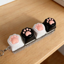 Load image into Gallery viewer, Silicone Cat Claw Keychain Mobile Phone Backpack Ornament Pendant Accessory Desktop Fingertip Press Stress Relief Toy
