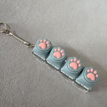 Load image into Gallery viewer, Silicone Cat Claw Keychain Mobile Phone Backpack Ornament Pendant Accessory Desktop Fingertip Press Stress Relief Toy
