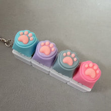 Load image into Gallery viewer, Silicone Cat Claw Keychain Mobile Phone Backpack Ornament Pendant Accessory Desktop Fingertip Press Stress Relief Toy
